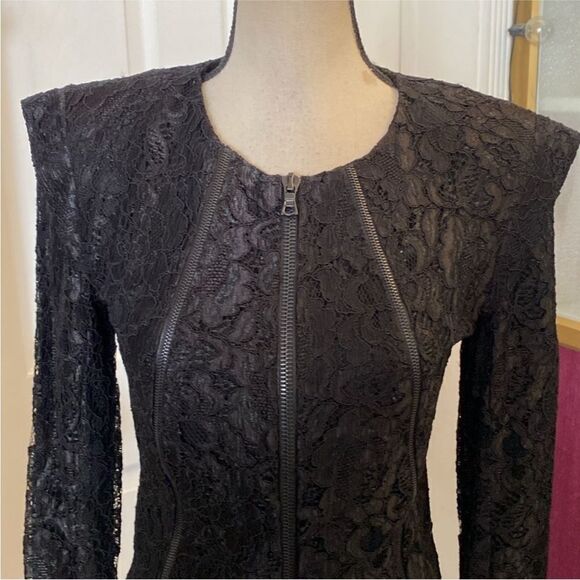 Alexis Elegant Black Lace Women's Jacket, S - Picture 2 of 11